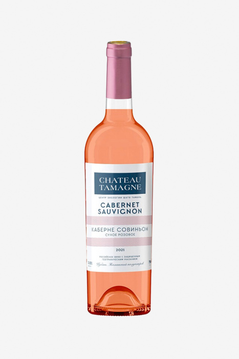 Вино Шато Тамань Каберне Совиньон, розовое, сухое, 0.75л