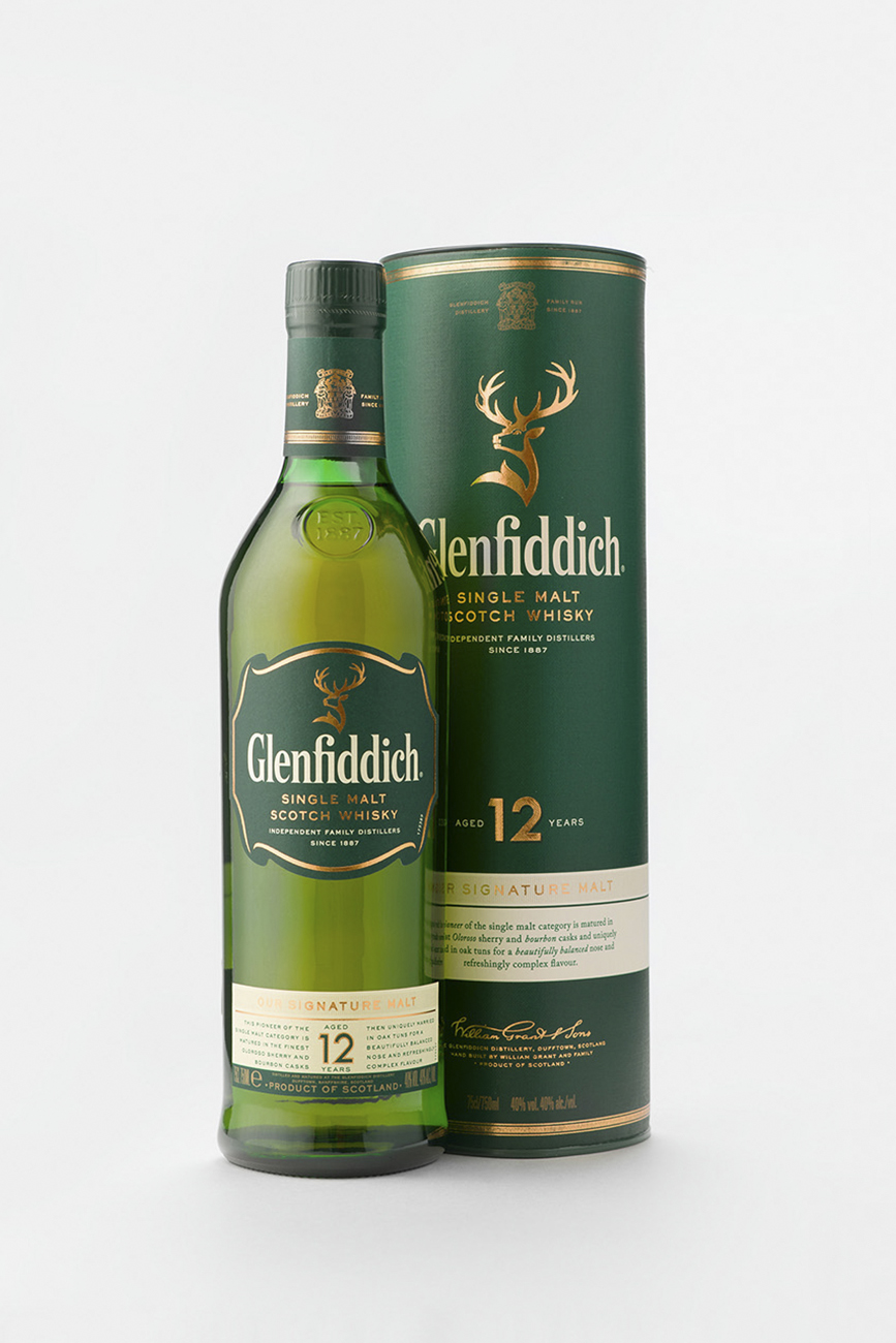 Виски Гленфиддик 12 лет, в подарочной упаковке, 0.7л