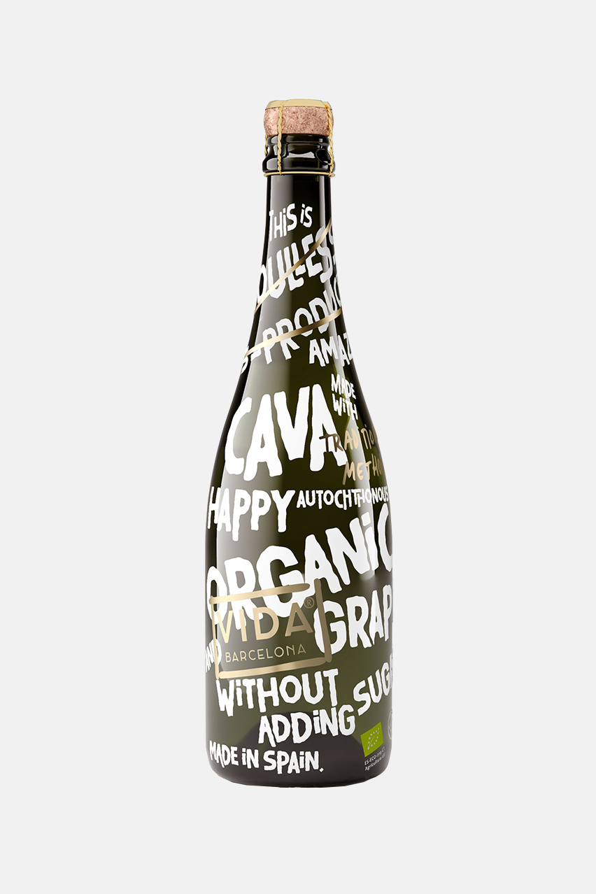 Игристое вино Органик Кава Брют Натюр, белое, экстра брют, 0.75л