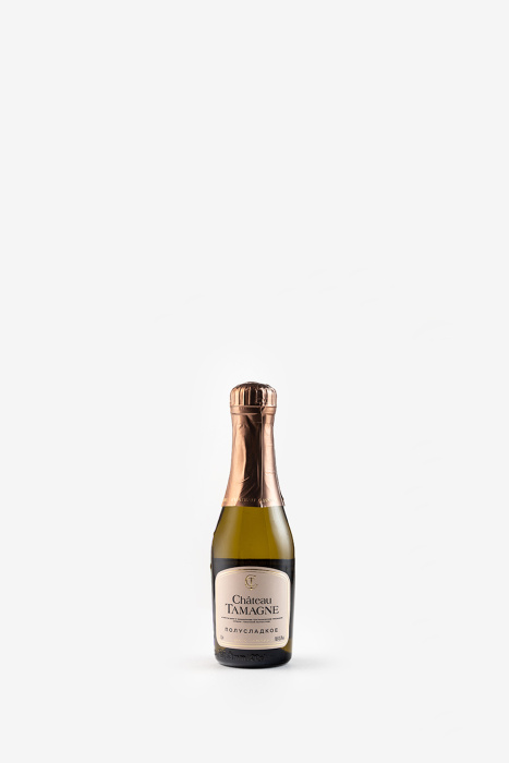 Игристое вино Шато Тамань, белое, полусладкое, 0.2л
