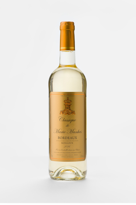 Вино Классик де Мари Манес Бордо, AOC, белое, полусладкое, 0.75л
