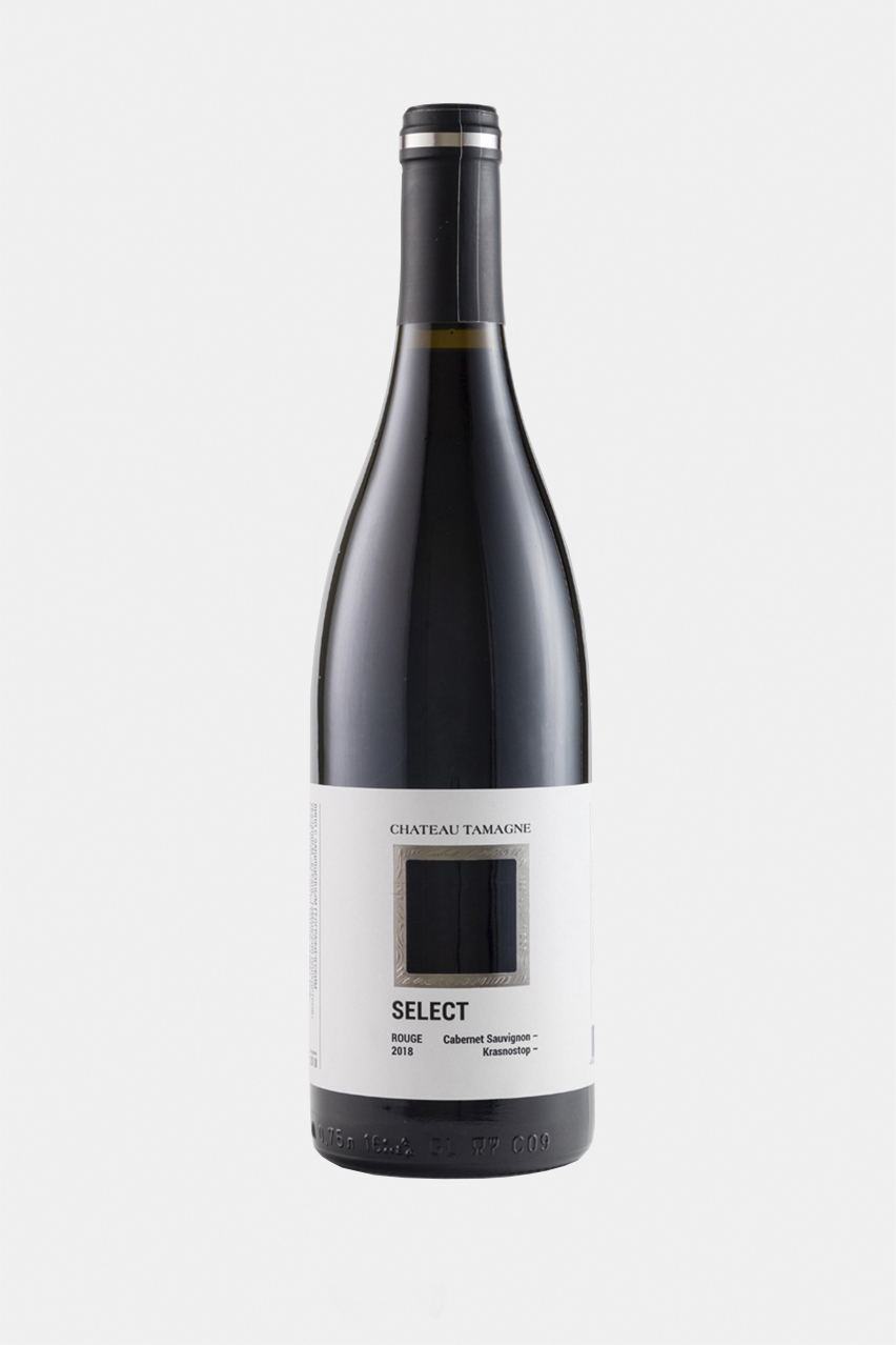 Вино Шато Тамань Селект Руж, красное, сухое, 0.75л