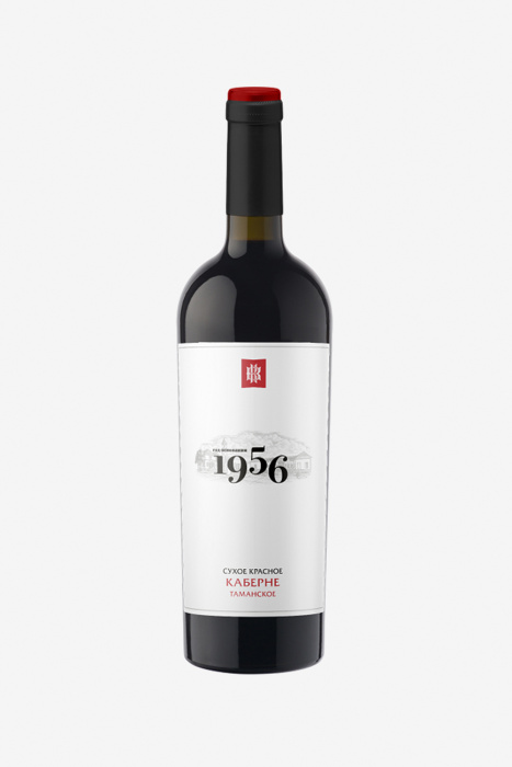 Вино 1956 Таманское Каберне, красное, сухое, 0.75л
