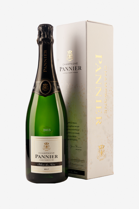Шампанское Паннье Блан де Нуар, белое, брют, в подарочной упаковке,  0.75л