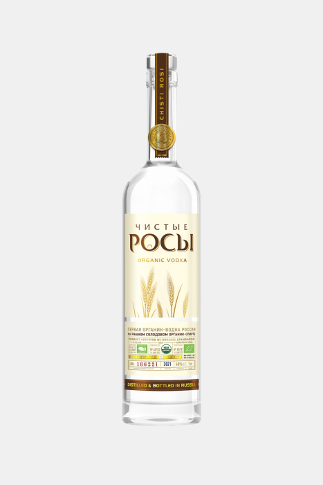 Водка Чистые Росы на ржаном зерне, 1л
