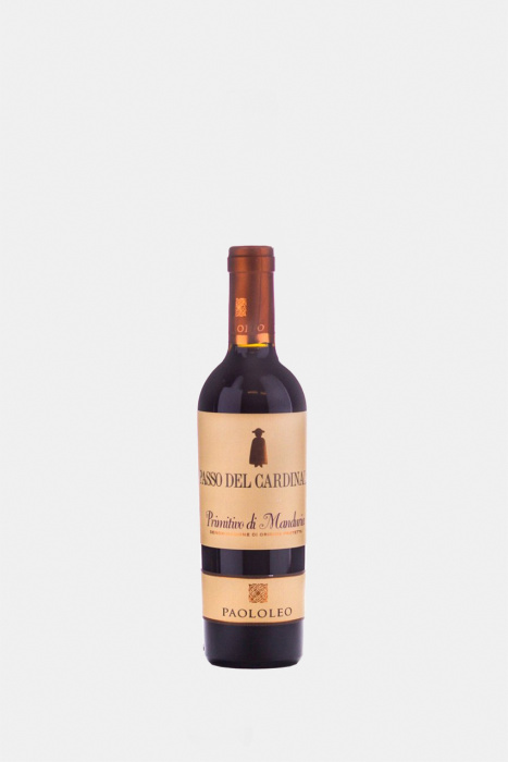 Вино Паололео Пассо дель Кардинале, DOP, красное, полусухое, 0.375л