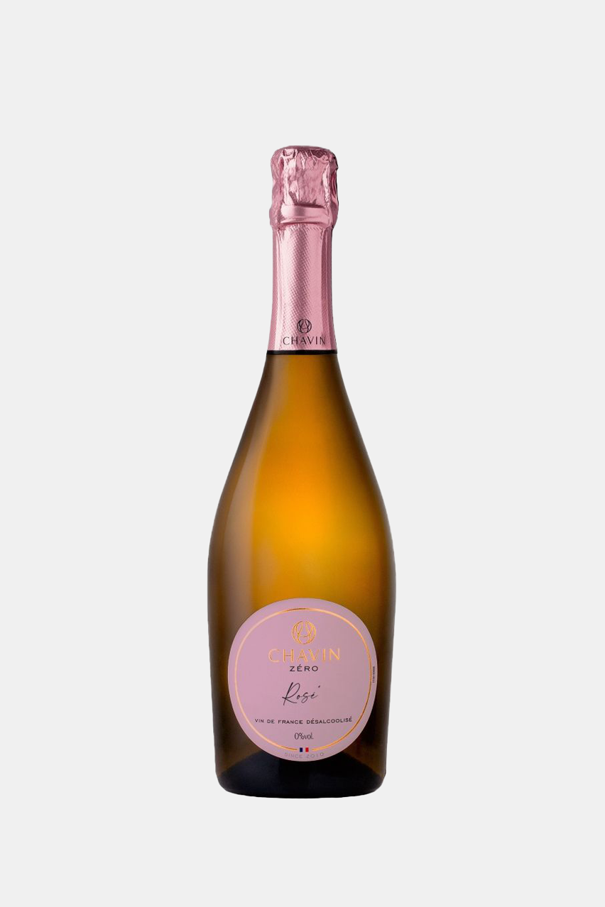 Игристое вино безалкогольное Шавэн Зеро Спарклинг Розе, розовое, сухое, 0.75л