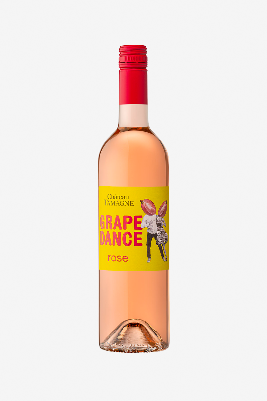 Вино Шато Тамань Грейп Дэнс, розовое, полусухое, 0.75л