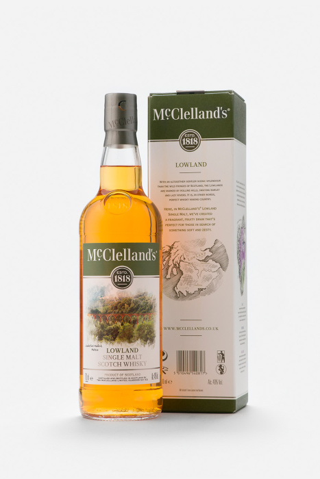 Виски Макклелландс Лоуленд, в подарочной упаковке, 0.7л