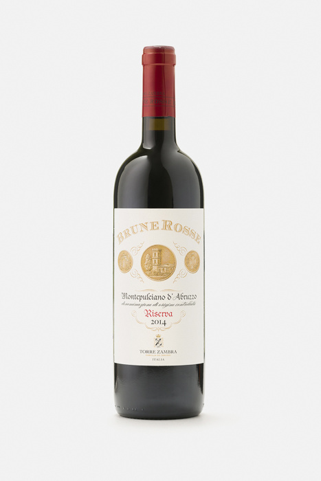 Вино Бруне Россе Монтепульчано д'Абруццо Ризерва, DOC, красное, сухое, 0.75л