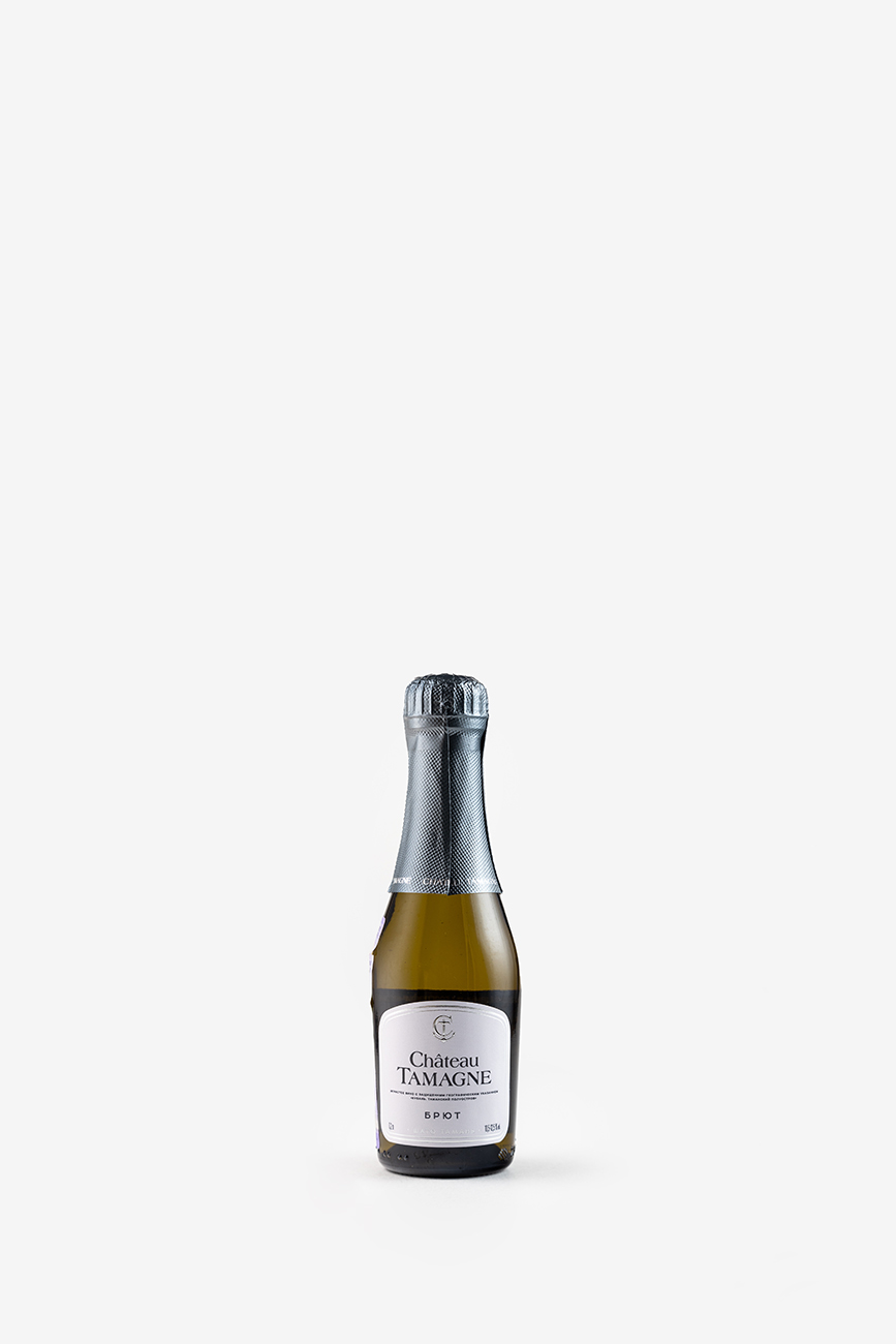 Игристое вино Шато Тамань, белое, брют, 0.2л