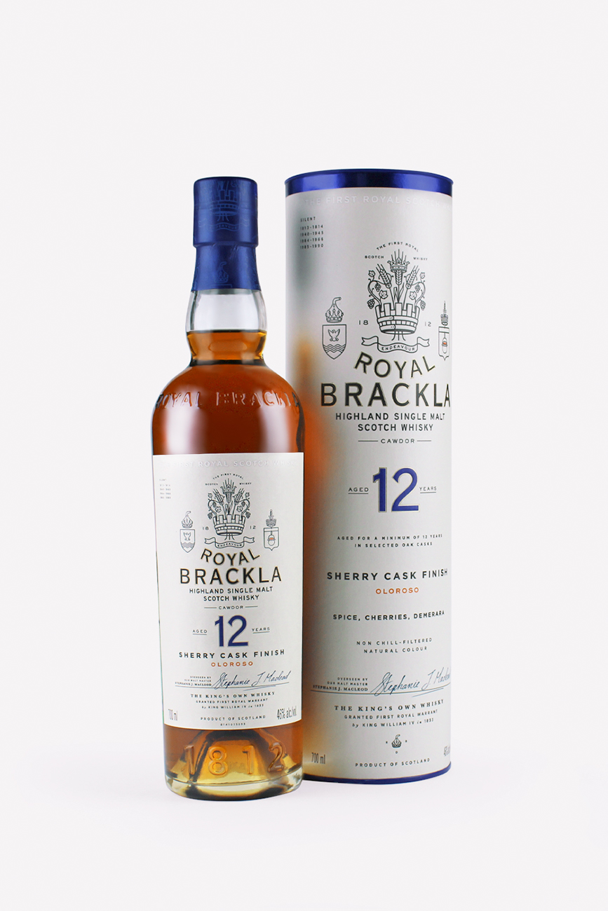 Виски Ройал Бракла 12 лет, в подарочной упаковке, 0.7л