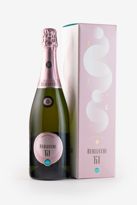 Игристое вино Берлукки 61 Франчакорта Розе, розовое, брют, 0.75л