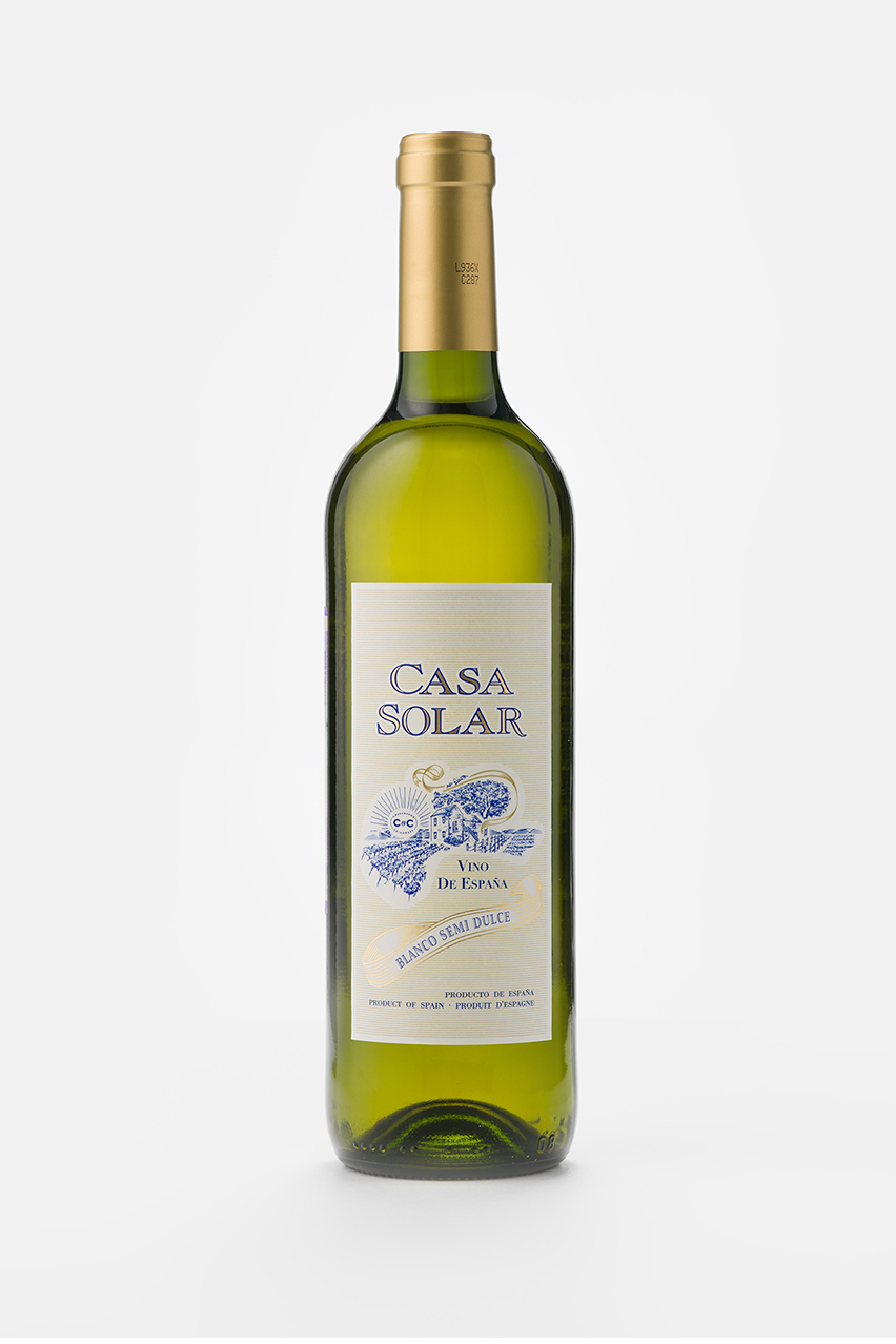 Вино Каcа Солар, белое, полусладкое, 0.75л