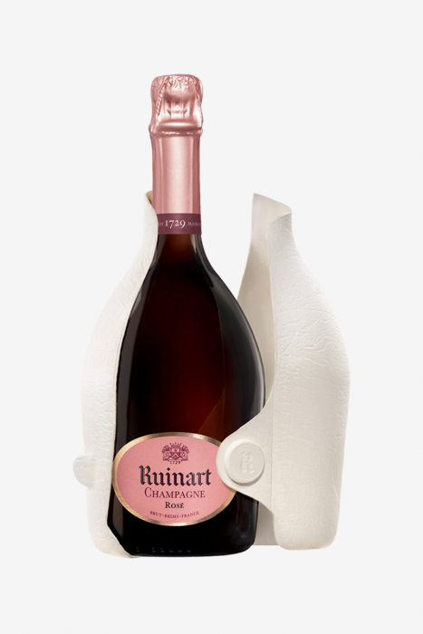 Шампанское Рюинар Розе, розовое, брют, в подарочной упаковке, 0.75л