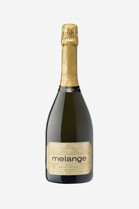 Игристое вино Меланж, белое, полусладкое, 0.75