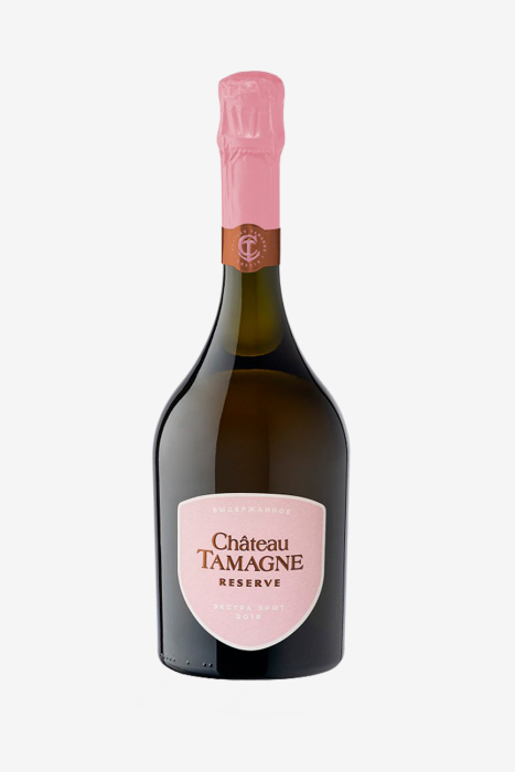 Игристое вино Шато Тамань Резерв, розовое, экстра брют, 0.75л