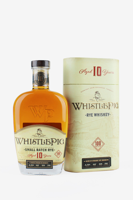 Виски Уисл Пиг 10 лет, зерновой, в подарочной упаковке, 0.7л