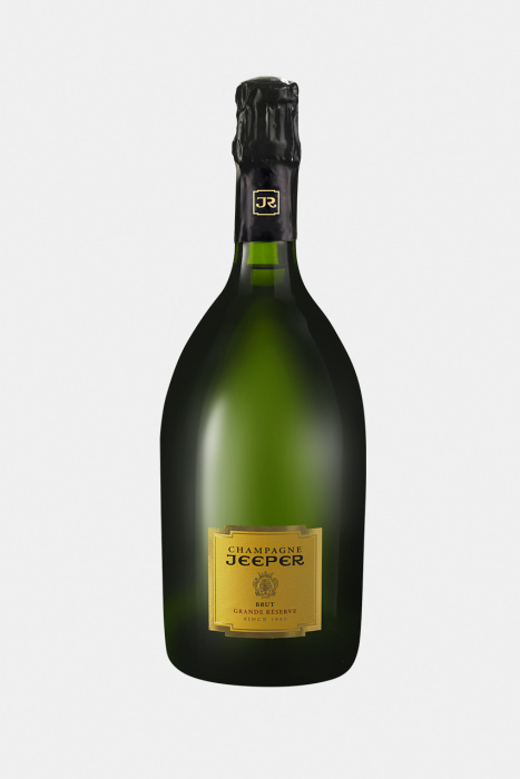 Шампанское Джипер Гранд Резерв Блан де Блан, брют, белое, 1.5л